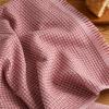 imageKitchenAid Gourmet Series Gridlines Kitchen Towels 3Pack Set 100 Cotton Absorbent Mineral Water Aqua 18quotx28quotDried Rose