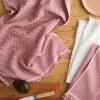 imageKitchenAid Gourmet Series Gridlines Kitchen Towels 3Pack Set 100 Cotton Absorbent Mineral Water Aqua 18quotx28quotDried Rose