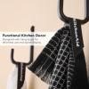 imageKitchenAid Gourmet Series Gridlines Kitchen Towels 3Pack Set 100 Cotton Absorbent Mineral Water Aqua 18quotx28quotMatte Black