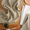 imageKitchenAid Gourmet Series Gridlines Kitchen Towels 3Pack Set 100 Cotton Absorbent Mineral Water Aqua 18quotx28quotMilkshake Tan
