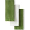 imageKitchenAid Gourmet Series Gridlines Kitchen Towels 3Pack Set 100 Cotton Absorbent Mineral Water Aqua 18quotx28quotMatcha Green