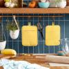 imageKITCHENAID Ribbed Soft Silicone Pot Holder 2Pack Set 2025 Color of The Year Butter Yellow 7quotx9quotButter Yellow