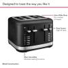 imageKitchenAid 4 Slice Toaster KMT4109BM Black MatteCast Iron Black