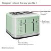 imageKitchenAid 4 Slice Toaster KMT4109BM Black MattePistachio