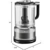 imageKitchenAid 5 Cup Food Chopper  KFC0516 Onyx BlackContour Silver