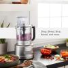 imageKitchenAid KFP0718BM Food Processor 7 cup Matte BlackContour Silver