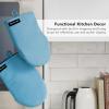 imageKITCHENAID Gourmet Series Gridlines Mini Oven Mitts 2Pack Set Heat Resistant up to 600F Soft Silicone Grip Magnetic Cuff Blue Velvet 55quotx9quotBlue Velvet