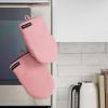 imageKITCHENAID Gourmet Series Gridlines Mini Oven Mitts 2Pack Set Heat Resistant up to 600F Soft Silicone Grip Magnetic Cuff Blue Velvet 55quotx9quotDried Rose