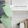 imageKITCHENAID Gourmet Series Gridlines Mini Oven Mitts 2Pack Set Heat Resistant up to 600F Soft Silicone Grip Magnetic Cuff Blue Velvet 55quotx9quotPistachio Green
