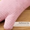 imageKITCHENAID Gourmet Series Gridlines Oven Mitts 2Pack Set Heat Resistant up to 600F Soft Silicone Grip Magnetic Cuff Matte Black 7quotx14quotDried Rose