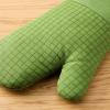 imageKITCHENAID Gourmet Series Gridlines Oven Mitts 2Pack Set Heat Resistant up to 600F Soft Silicone Grip Magnetic Cuff Matte Black 7quotx14quotMatcha Green