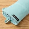 imageKITCHENAID Gourmet Series Gridlines Oven Mitts 2Pack Set Heat Resistant up to 600F Soft Silicone Grip Magnetic Cuff Matte Black 7quotx14quotMineral Water Aqua