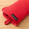 imageKITCHENAID Gourmet Series Gridlines Oven Mitts 2Pack Set Heat Resistant up to 600F Soft Silicone Grip Magnetic Cuff Matte Black 7quotx14quotPassion Red