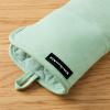 imageKITCHENAID Gourmet Series Gridlines Oven Mitts 2Pack Set Heat Resistant up to 600F Soft Silicone Grip Magnetic Cuff Matte Black 7quotx14quotPistachio Green
