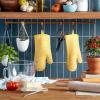 imageKITCHENAID Ribbed Soft Silicone Oven Mitt 2Pack Set 75quotx13quot Butter YellowButter Yellow
