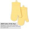 imageKITCHENAID Ribbed Soft Silicone Oven Mitt 2Pack Set 75quotx13quot Butter YellowButter Yellow