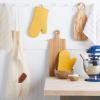 imageKITCHENAID Ribbed Soft Silicone Oven Mitt 2Pack Set 75quotx13quot Butter YellowOrange Sorbet