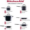 imageKitchenAid 84800 Hard Anodized Nonstick Cookware Pots and Pans Set 10 Piece  Onyx Black