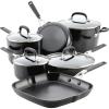 imageKitchenAid 84800 Hard Anodized Nonstick Cookware Pots and Pans Set 10 Piece  Onyx Black