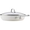 imageKitchenAid Hard Anodized Ceramic Induction Nonstick Cookware Frying PanSkillet with Lid Dishwasher Safe 1225 Inch Non Stick Fry Pan with Stainless Steel Handle  Porcelain WhitePorcelain
