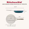 imageKitchenAid Hard Anodized Ceramic Induction Nonstick Cookware Frying PanSkillet with Lid Dishwasher Safe 1225 Inch Non Stick Fry Pan with Stainless Steel Handle  Porcelain WhiteAgave