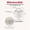 imageKitchenAid Hard Anodized Ceramic Induction Nonstick Cookware Saucepan with Lid Dishwasher Safe 2 Quart Non Stick Sauce Pan with Stainless Steel Handle  Agave BluePorcelain