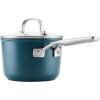 imageKitchenAid Hard Anodized Ceramic Induction Nonstick Cookware Saucepan with Lid Dishwasher Safe 2 Quart Non Stick Sauce Pan with Stainless Steel Handle  Agave BlueAgave