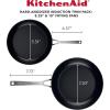 imageKitchenAid Hard Anodized Induction Nonstick Cookware Saute PanJumbo Cooker with Lid and Helper Handle Dishwasher Safe 5 Quart Non Stick Sauteuse with Stainless Steel Handles  Matte BlackSkillets 825  10