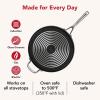 imageKitchenAid Hard Anodized Induction Nonstick Cookware Saute PanJumbo Cooker with Lid and Helper Handle Dishwasher Safe 5 Quart Non Stick Sauteuse with Stainless Steel Handles  Matte BlackSaute Pan 5 Quart