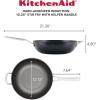 imageKitchenAid Hard Anodized Induction Nonstick Cookware Saute PanJumbo Cooker with Lid and Helper Handle Dishwasher Safe 5 Quart Non Stick Sauteuse with Stainless Steel Handles  Matte BlackWok 1225