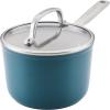 imageKitchenAid Hard Anodized Ceramic Induction Nonstick Cookware Saucepan with Lid Dishwasher Safe 2 Quart Non Stick Sauce Pan with Stainless Steel Handle  Agave BlueAgave