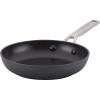 imageKitchenAid Hard Anodized Induction Nonstick Cookware Saute PanJumbo Cooker with Lid and Helper Handle Dishwasher Safe 5 Quart Non Stick Sauteuse with Stainless Steel Handles  Matte BlackSkillet 825