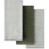 image:imageKitchenAid Evergreen Design Series Heavyweight Textured Oversized Kitchen Towels 3Pack Set Absorbent 100 Cotton DualPurpose Deep Forest Green 18x28