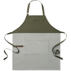 image:imageKitchenAid Evergreen Design Series Herringbone Apron 100 Cotton Adjustable Straps Deep Forest Green 32x28