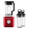 image:imageKitchenAid Pure Power Blender with 2 Personal Blending Jars 1700 Watt Peak Power KSB2078 Black MatteEmpire Red