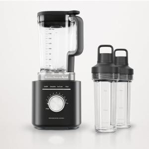 image:imageKitchenAid Pure Power Blender with 2 Personal Blending Jars 1700 Watt Peak Power KSB2078 Black MatteBlack Matte
