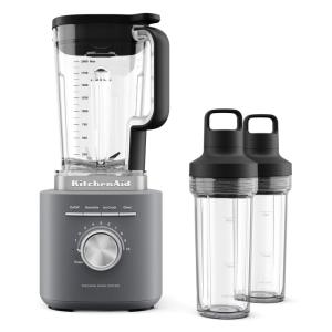 image:imageKitchenAid Pure Power Blender with 2 Personal Blending Jars 1700 Watt Peak Power KSB2078 Black MatteMatte Charcoal Grey