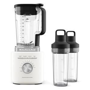 image:imageKitchenAid Pure Power Blender with 2 Personal Blending Jars 1700 Watt Peak Power KSB2078 Black MattePorcelain White