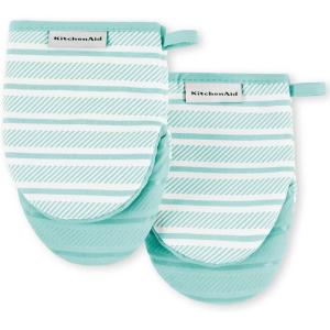 image:imageKITCHENAID Albany Mini Oven Mitt 2Pack Set Mineral Water 55x8Mineral Water Aqua