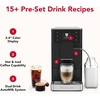image:imageKitchenAid Fully Automatic Espresso Machine KF3 with 15 Hot and Iced Coffee Options  BuiltIn Grinder  Auto Milk System Black Matte KES8453