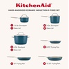 image:imageKitchenAid Hard Anodized Ceramic Nonstick Pots and Pans Set with Saucepans Frying Pans Stockpot and Lids 10 Piece Non Stick Cookware Set with Stainless Steel Handles  Porcelain WhiteAgave