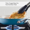 image:imageKitchenAid Hard Anodized Ceramic Nonstick Pots and Pans Set with Saucepans Frying Pans Stockpot and Lids 10 Piece Non Stick Cookware Set with Stainless Steel Handles  Porcelain WhiteBlue Velvet