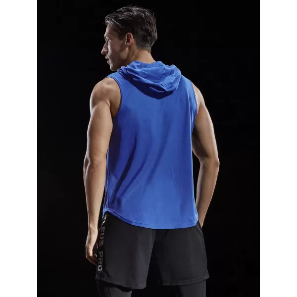 NELEUS Dry Fit Workout Athletic Muscle Tank with Hoods Pack of 3