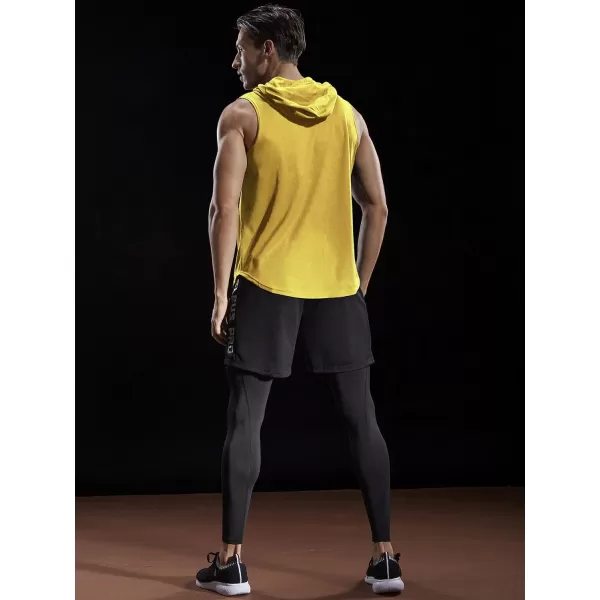 NELEUS Dry Fit Workout Athletic Muscle Tank with Hoods Pack of 3