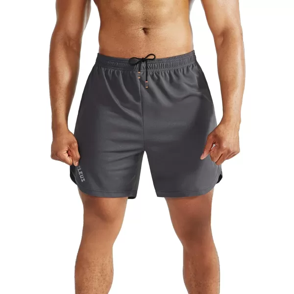 NELEUS Men's 2 in 1 Running Shorts with Liner,Dry Fit Workout Shorts with Pockets