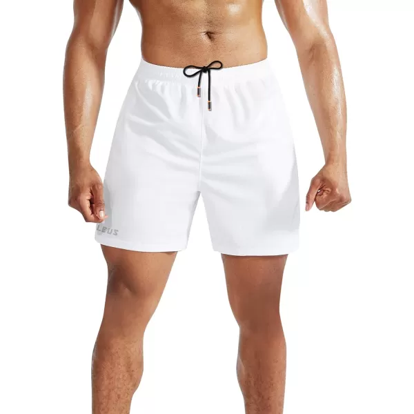NELEUS Men's 2 in 1 Running Shorts with Liner,Dry Fit Workout Shorts with Pockets
