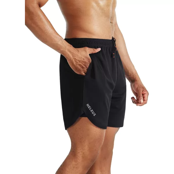 NELEUS Men's 2 in 1 Running Shorts with Liner,Dry Fit Workout Shorts with Pockets