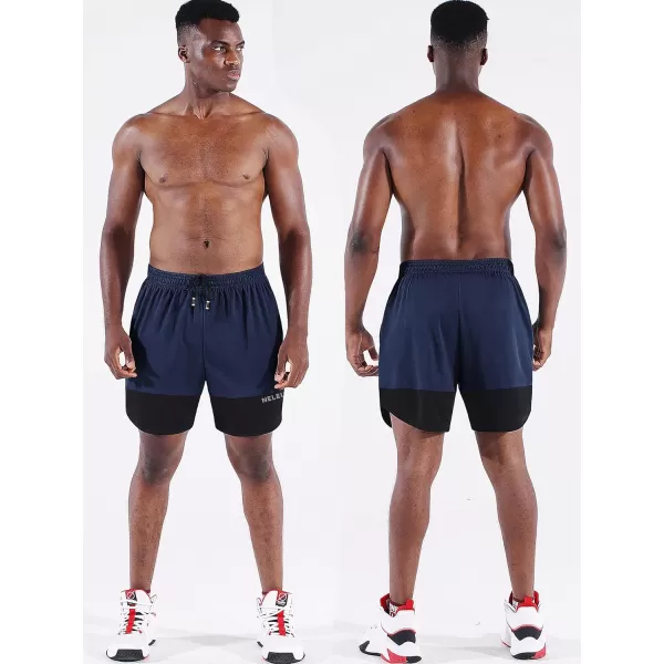 NELEUS Men's 2 in 1 Running Shorts with Liner,Dry Fit Workout Shorts with Pockets