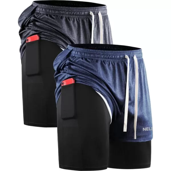 6071# Dark Grey(black),dark Blue,2 Pack