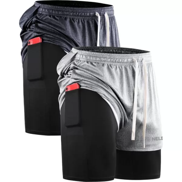 6071# Dark Grey(black),light Grey,2 Pack